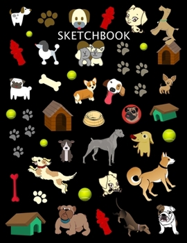 Paperback Sketchbook: Drawing Book For Dog And Animal Lovers Doodle Or Sketching Accessory Gift Book