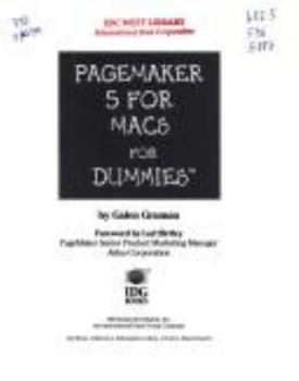 Paperback PageMaker 5 for Macs for Dummies Book