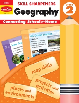 Paperback Skill Sharpeners: Geography, Grade 2 Workbook Book
