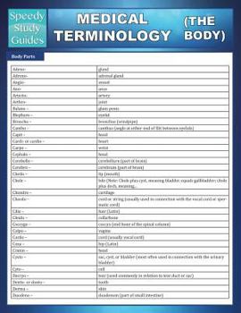 Paperback Medical Terminology (the Body) (Speedy Study Guides) Book