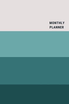monthly planner 2020-2021: cute Notebook ,  Soft Cover, Matte Finish