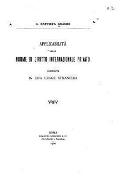 Paperback Applicabilità delle norme di diritto internazionale privato [Italian] Book