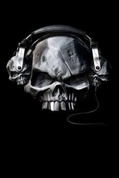 Beat Skull : Dot Grid Notebook * Journal Size 6 X 9 Inches * 120 Pages * Original FD-DESIGN