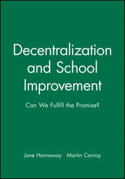 Hardcover Decentralization School Improvement Book
