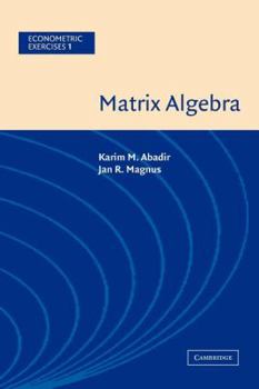 Hardcover Matrix Algebra Book