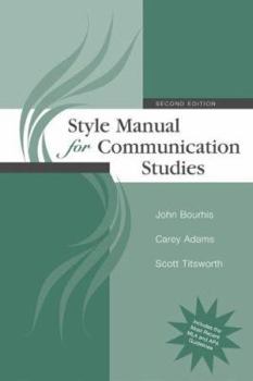 Paperback Style Manual for Communication Studies Book