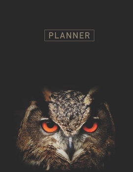 Planner: Owl 2 Year Monthly Planner with Note Pages (24 Months) | Jan 2020 - Dec 2021 | Month Planning | Appointment Calendar Schedule | Plan Each Day, Set Goals & Get Stuff Done