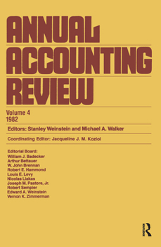 Hardcover Annual Accounting Review: Volume 4 1982 Book