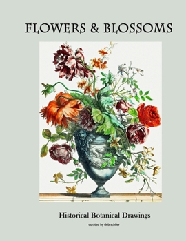 Paperback Flowers & Blossoms: Historical Botanical Drawings Book