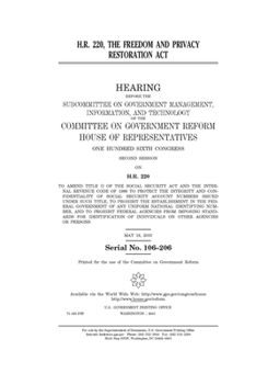 Paperback H.R. 220, the Freedom and Privacy Restoration Act Book