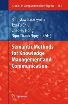 Paperback Semantic Methods for Knowledge Management and Communication Book