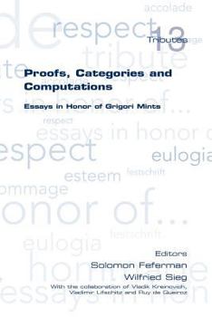 Paperback Proofs, Categories and Computations. Essays in Honor of Grigori Mints Book