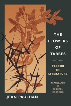 Hardcover The Flowers of Tarbes: Or, Terror in Literature Book