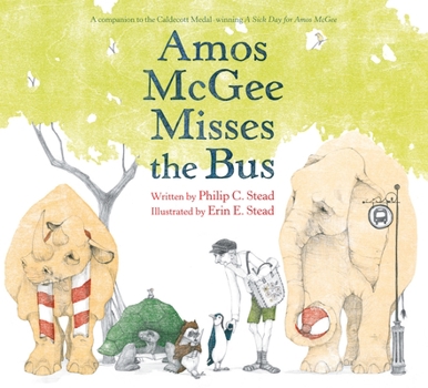 Hardcover Amos McGee Misses the Bus Book