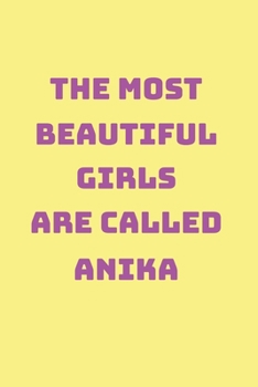 Anika Girl Woman Notebook: Graph Paper Journal 6x9 - 120 Pages