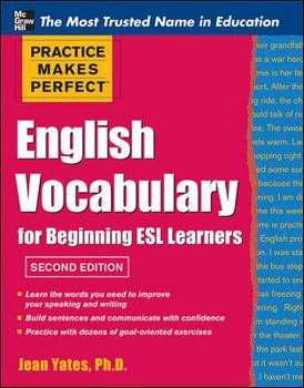 Paperback Practice Makes Perfect English Vocabulary for Beginning ESL Learners Book