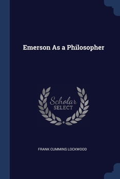 Paperback Emerson As a Philosopher Book