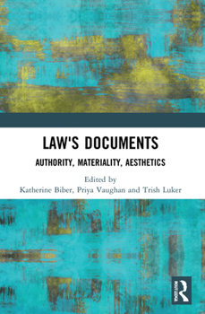 Paperback Law's Documents: Authority, Materiality, Aesthetics Book