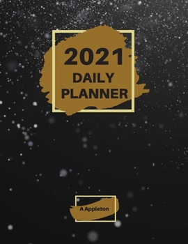 Paperback 2021 Daily Planner: Wonderful 2021 Daily Planner with 1 page per day made in large format of 8.5 x 11 inches that gives you enough space t Book