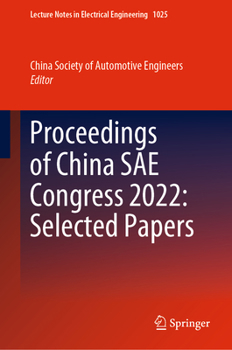 Hardcover Proceedings of China Sae Congress 2022: Selected Papers Book