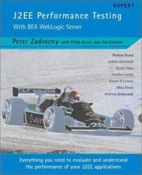 Paperback J2ee Performance Testing with Bea Weblogic Server Book