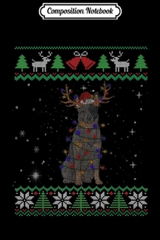 Composition Notebook: Australian Cattle Lights Christmas Dog Lover  Journal/Notebook Blank Lined Ruled 6x9 100 Pages