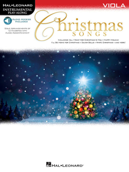 Paperback Christmas Songs for Viola: Instrumental Play-Along Book