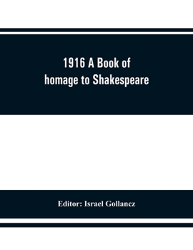 Paperback 1916 A Book of homage to Shakespeare Book