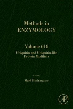 Hardcover Ubiquitin and Ubiquitin-Like Protein Modifiers: Volume 618 Book