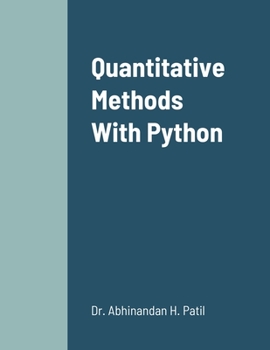 Paperback Quantitative Methods With Python Book