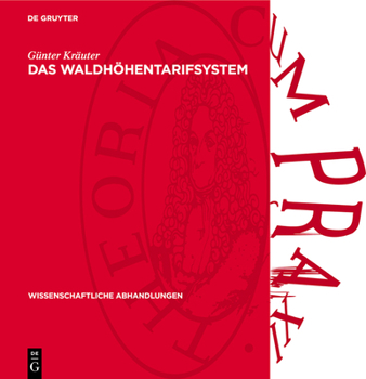 Hardcover Das Waldhöhentarifsystem [German] Book