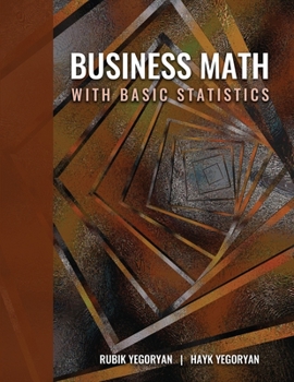 Paperback Business Math with Basic Statistics Book