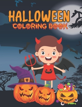 Paperback Halloween Coloring Book: Spooky Cute Halloween Coloring Book