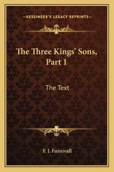 Paperback The Three Kings' Sons, Part 1: The Text Book