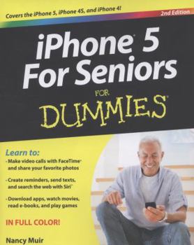 Paperback iPhone 5 for Seniors for Dummies Book