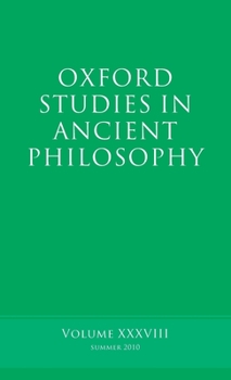 Hardcover Oxford Studies in Ancient Philosophy Book