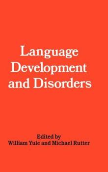 Hardcover Language Development and Disorders Book