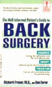 Mass Market Paperback Well-Informed Patient's Guide to Back Surgery Book