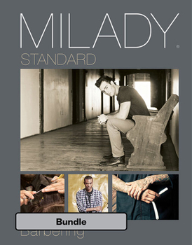 Hardcover Bundle: Milady Standard Barbering, 6th + Exam Review Book
