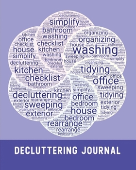 Paperback House Decluttering: A One-Year House Cleaning Planner & Workbook - WordArt Overlapping Book