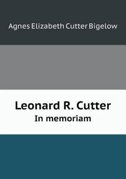 Paperback Leonard R. Cutter In memoriam Book