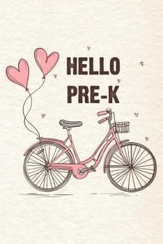 Paperback Hello Pre-K: Back To School Girls Preschool Draw and Write Activity Notebook Book