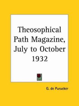 Paperback Theosophical Path Magazine, July to October 1932 Book