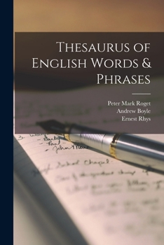 Paperback Thesaurus of English Words & Phrases Book