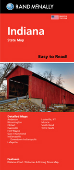 Map Rand McNally Easy to Read: Indiana State Map Book