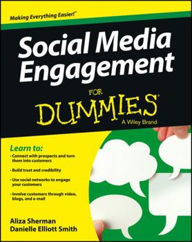Paperback Social Media Engagement for Dummies Book