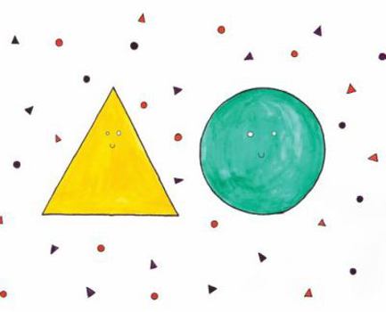 Hardcover Triangle and Circle: How Embracing Each Others Differences Can Lead To Beautiful Friendship Book