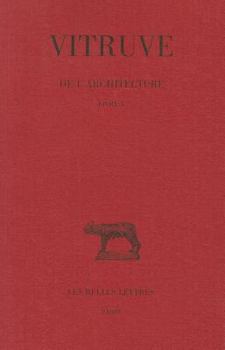 Paperback Vitruve, de l'Architecture: Livre X [French] Book