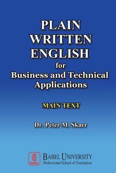 Paperback Plain Written English for Business and Technical Applications MAIN TEXT Book