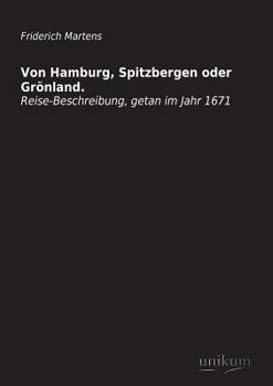 Paperback Von Hamburg, Spitzbergen Oder Gronland. [German] Book